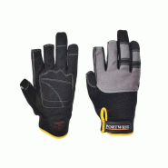 Portwest - Gants de spécialiste mécanicien en cuir haute performance Powertool Pro Noir Taille 9 - 9 noir multi-matériau 5036108218233