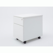 Caisson mobile 2 tiroirs sans poignées - tiroirs en métal - serrure centralisée - dimensions L42 x P60 x H59 cm Caisson mobile 2 tiroirs sans poignées - tiroirs en métal - serrure centralisée - dimensions L42 x P60 x H59 cm