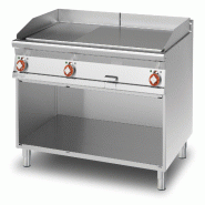 Redcook Friteuse électrique 1/3 strié 2/3 lisse 3 zones de cuisson. Structure en acier inoxydable. Dimensions 120x90 h90 cm. Modèle FTLR-912ET - 2109