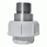 Union 3 pcs PP FPM femelle à souder D 025 - filetée inox 3/4'' PN16