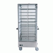 Vitrine chauffante 40 assiettes - Métalcarrelli - 2000W, dimensions 830x770x1900 mm, en acier inoxydable Vitrine chauffante 40 assiettes - Métalcarrelli - 2000W, dimensions 830x770x1900 mm, en acier inoxydable