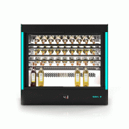 Vitrine d'exposition de vin 50 bouteilles Compak - accès arrière | Sayl - PAK-RAC_W