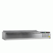 Vitrine réfrigérée GN1/3 GVC38-160 S/S Inox L1600mm 33600 TEFCOLD
