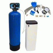 Adoucisseur d'eau bi bloc 25l fleck 5600 chronométrique mécanique complet avec accessoires Adoucisseur d'eau bi bloc 25l fleck 5600 chronométrique mécanique complet avec accessoires