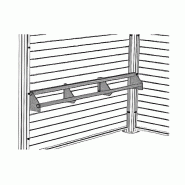 Assis-debout abris bus - aluminium brut et bois traité autoclave classe IV - L. 2250 mm - Fabrication Française_0