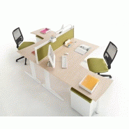 BUREAU COMPACT RETOUR DROIT, 180X110X80 BUREAU COMPACT RETOUR DROIT, 180X110X80