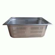 DBMARK - GPP11200-201 - Récipient perforé GN 1/1 200 mm. - 0.8mm S/S201 - gris inox GPP11200-201