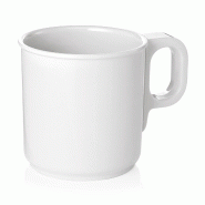 Essentials Gobelet mélamine 250 ml Ø 7,5 cm blanc lot de 12 - Was Germany - matière synthétique 4044925166843