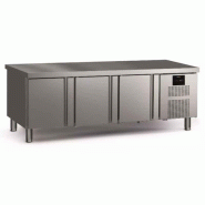 Table réfrigérée positive centrale GN 1/1 profondeur 700 - 3 portes | Fagor - CCP-3GNS