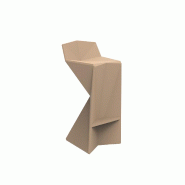Tabouret haut in & out VERTEX - camel