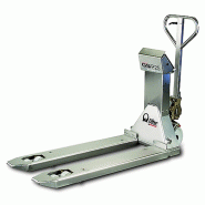 Transpalette peseur manuel inox 304 - Batterie précision 0.1 %_0