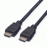 VALUE Câble de raccordement pour écran HDMI High Speed M-M, noir, 2 m_0