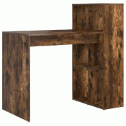 VidaXL Bureau Chêne fumé 108 x 55 x 103.5 cm Bois d'ingénierie Modèle Riviera Élégance - 869462