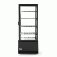 Arktic HENDI - Vitrine de table grand modèle, 98 litres - 397x444xH1100 mm - Ref 233269 - noir inox 233269