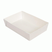 Barquette The Pack carton ondulé nano micro 22x15x5 cm blanc - par 200