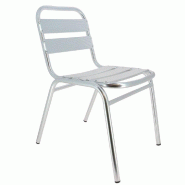 Chaise d'extérieur empilable Bruxelles en aluminium