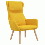 Chaise de relaxation Jaune moutarde Velours Modèle Vega ProDesk Concept - 341358