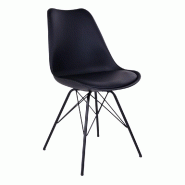 Chaise de repas scandinave oslo - noir