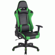CLP Fauteuil de bureau Miracle V2 Similicuir Noir / Vert - vert polyester 1923564125 CLP Fauteuil de bureau Miracle V2 Similicuir Noir / Vert - vert polyester 1923564125