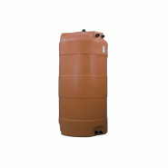 Cuve 500l Aérienne De Récupération D'eau - Réservoir Vertical Terracotta - Elbi Cv500