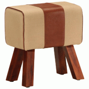 Décoshop26 - Banc saut de cheval 38 cm en cuir véritable et manguier marron DEC025012 - 3000255019434 Décoshop26 - Banc saut de cheval 38 cm en cuir véritable et manguier marron DEC025012 - 3000255019434