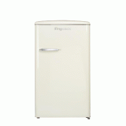 FrigeluX Réfrigérateur armoire, 218 L net, classe énergétique D, design RETRO, crème RF218RCD - beige 3541362504135