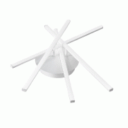 Gea Luce Plafonnier Tullia P/4 Led 3000K, 40W 2200Lm En Aluminium Blanc Satiné Et Silicone Opale, Design Moderne Pour Intérieur, Ip20 - Gealuce - bl