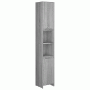Helloshop26 - Armoire de salle de bain moderne 30 x 30 x 183,5 cm espace de rangement généreux design élégant en bois d'ingénierie 02_0048139 - B