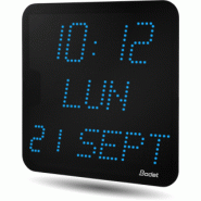 Horloge LED Style II 7 Date, alimentation 230V, AFNOR, LED bleue - BODET