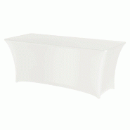 Housse de table rectangulaire, HENDI, 810910 + 810897, Blanc, 1830x760x(H)730mm - blanc 814420