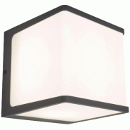 Lumisky Applique murale d'extérieur sur secteur DOBLO CUBE GREY LED H15cm Aluminium Dark Grey - gris 3666162013813