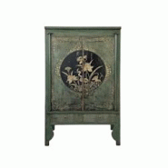 OPIUM OUTLET Armoire buffet commode sideboard console chiffonnier asia meubles chinois asiatique vintage oriental entièrement monté - vert Bois mass OPIUM OUTLET Armoire buffet commode sideboard console chiffonnier asia meubles chinois asiatique vintage oriental entièrement monté - vert Bois mass