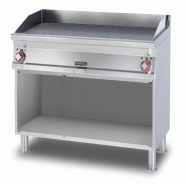 Redcook Friteuse électrique striée deux zones de cuisson sur compartiment ouvert. Structure en acier inoxydable. Dimensions 120x70,5 h 90 cm. Modèl