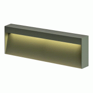 ROSSINI ILLUMINAZIONE Applique Led Kiki 8W 3000K Ip65 - Structure En Aluminium Vert Pour Extérieur, Lampe De Balise Murale Angle De Lumière 50° - G