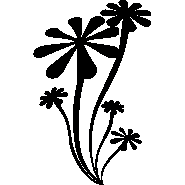 Sticker fleur en hélice
