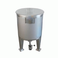 Cuves de stockage en inox Vc-slo - 50 à 1.000 L - Fond conique - Certificat alimentaire Cuves de stockage en inox Vc-slo - 50 à 1.000 L - Fond conique - Certificat alimentaire