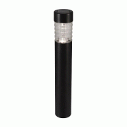 WellHome - Lanterne solaire d’extérieur à lumière blanc chaud Ø7,5x57cm en acier inoxydable - noir inox WH17453