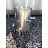 Bac de lancement ouvert 100 L - bnc041 - 3 pieds, 4 piquages