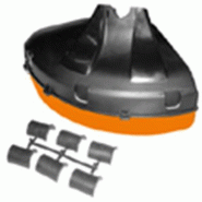 Carter universel en PVC - fourni avec bagues adaptables 24mm, 26mm, 28mm