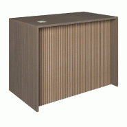 Comptoir noyer et Vertigo T01 MDF naturel et noyer foncé avec tiroir 120x70x90cm