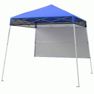 COSTWAY Pavillon 2x2m, pop-up pliable réglable, paroi & sac, tente fête jardin imperméable protection solaire bleu - bleu métal ZB34777NX