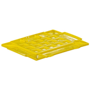Couvercle pour caisse plastique odette jaune l.300 x p.400 mm - 2j00d43