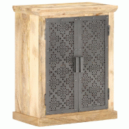 Helloshop26 - Buffet bahut commode armoire meuble de rangement organisateur cuisine salle de séjour salon avec portes en acier 60 x 02_0030106 - Bois