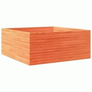 Helloshop26 - Jardinière bac lit surélevé plantes fleurs terrasse jardin cire 110 x 110 x 46 cm bois de pin massif marron 02_0038427 - 3000217667215 Helloshop26 - Jardinière bac lit surélevé plantes fleurs terrasse jardin cire 110 x 110 x 46 cm bois de pin massif marron 02_0038427 - 3000217667215