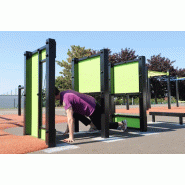 La Gamme Ninja ! - Triple panneaux en acier galvanisé pour parcours sportif en extérieur La Gamme Ninja ! - Triple panneaux en acier galvanisé pour parcours sportif en extérieur