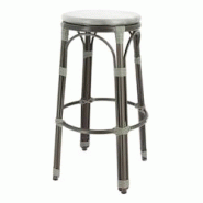 Ligne chr biarritz tabouret - gris - gris métal MCH-700179-GRIS Ligne chr biarritz tabouret - gris - gris métal MCH-700179-GRIS