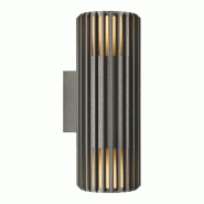Nordlux Applique murale luminaire ALUDRA Double Aluminium Seaside gris H. 33,7 IP54 -Extérieur - gris 5704924022128