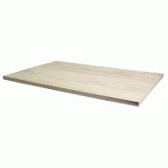 Plateau rectangulaire table interieur Tavola 70x110cm stratifié travalona blanc