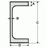 Poutrelle upe acier e24.S235