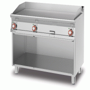 Redcook Fry-top électrique lisse chromé, 3 zones de cuisson, homologué MOCA, sur meuble ouvert, inox, 120x70,5x90 cm, FTL-712ETS3 - 1903